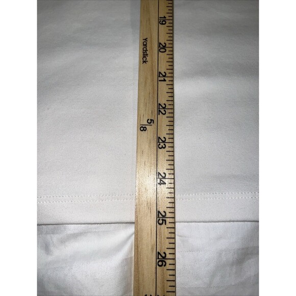 Chico's Womens Ivory Long Sleeve V-Neck T-Shirt Blouse Sz 4 XXL Stretch Sparkle - Picture 8 of 11